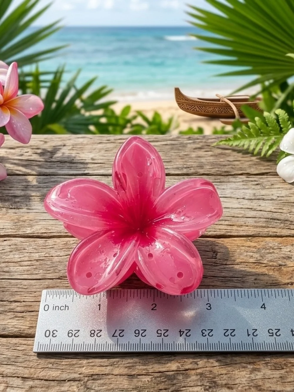 Hawaiian Flower Hair Claw Clips - Pick One (New)